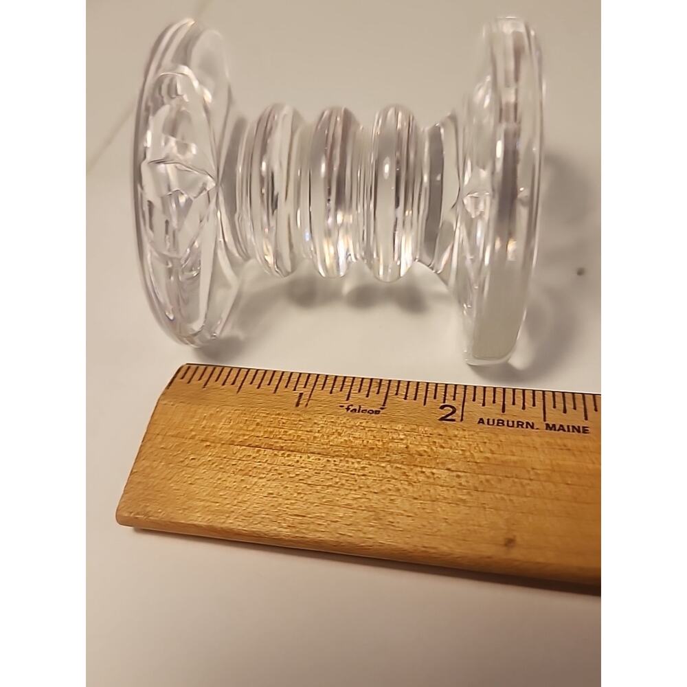 Vtg Waterford Crystal Signed Knife Rest Quality Prismatic Glass 3 Ring Starburst - Picture 6 of 7